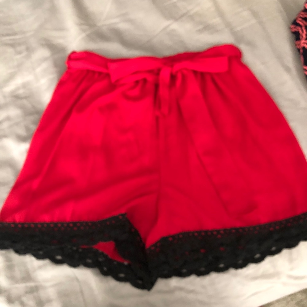 Red & Black Shorts